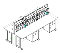 实验室家具立面图(图1)